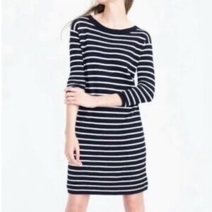 J. Crew merino striped dress